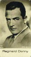 1930-39 De Beukelaer Film Stars (1-100) #72 Reginald Denny Front