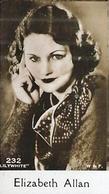 1930-39 De Beukelaer Film Stars (201-300) #232 Elizabeth Allan Front