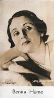 1930-39 De Beukelaer Film Stars (201-300) #272 Benita Hume Front