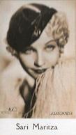 1930-39 De Beukelaer Film Stars (201-300) #276 Sari Maritza Front