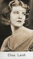 1930-39 De Beukelaer Film Stars (201-300) #292 Elissa Landi Front