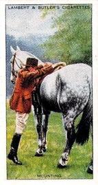 1994 1938 Imperial Publishing Lambert & Butler Horsemanship Reprint #3 Mounting Front