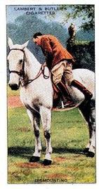 1994 1938 Imperial Publishing Lambert & Butler Horsemanship Reprint #4 Dismounting Front