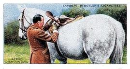 1994 1938 Imperial Publishing Lambert & Butler Horsemanship Reprint #5 After dismounting Front