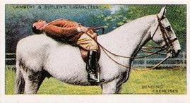 1994 1938 Imperial Publishing Lambert & Butler Horsemanship Reprint #6 Bending exercises Front