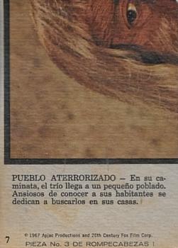 1975 Topps Planet of the Apes (Spanish) #7 Town of Terror Back