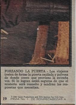 1975 Topps Planet of the Apes (Spanish) #19 Destiny's Door Back