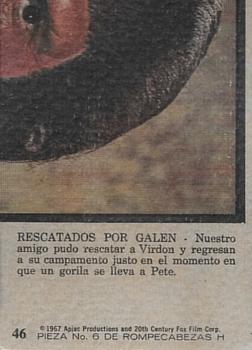 1975 Topps Planet of the Apes (Spanish) #46 Rescued by Galen Back