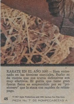 1975 Topps Planet of the Apes (Spanish) #48 Karate, 3085 A.D.! Back