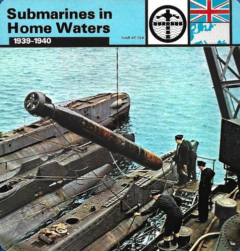 1977 Edito-Service World War II - Deck 75 #13-036-75-16 Submarines in Home Waters Front