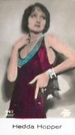 1930-39 De Beukelaer Film Stars (401-500) #447 Hedda Hopper Front