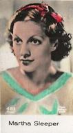 1930-39 De Beukelaer Film Stars (401-500) #483 Martha Sleeper Front