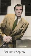 1930-39 De Beukelaer Film Stars (801-900) #821 Walter Pidgeon Front