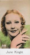 1930-39 De Beukelaer Film Stars (801-900) #848 June Knight Front