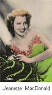 1930-39 De Beukelaer Film Stars (801-900) #888 Jeanette MacDonald Front