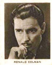 1933 Allen's Movie Stars #37 Ronald Colman Front