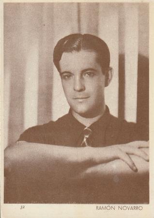 1930-39 Aguila Chocolate Movie Star Premiums #32 Ramon Novarro Front