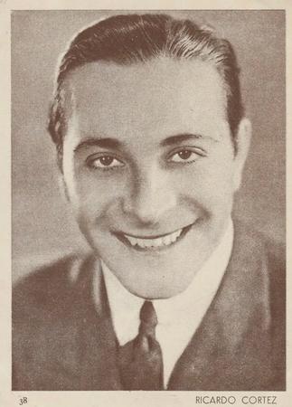1930-39 Aguila Chocolate Movie Star Premiums #38 Ricardo Cortez Front