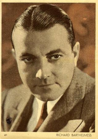 1930-39 Aguila Chocolate Movie Star Premiums #40 Richard Barthelmess Front