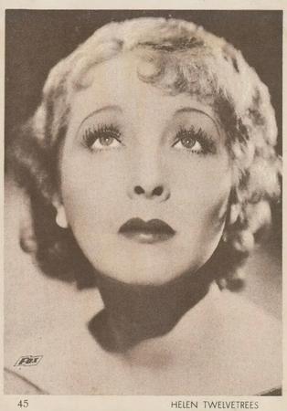 1930-39 Aguila Chocolate Movie Star Premiums #45 Helen Twelvetrees Front