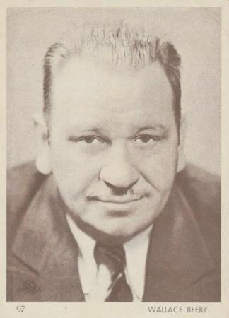 1930-39 Aguila Chocolate Movie Star Premiums #97 Wallace Beery Front