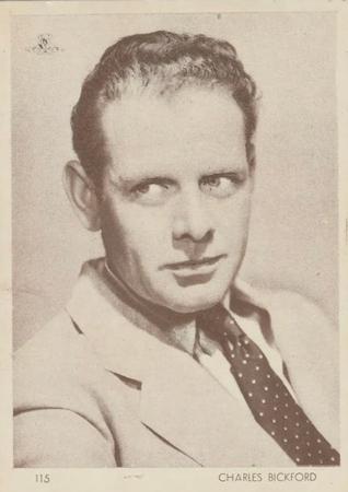 1930-39 Aguila Chocolate Movie Star Premiums #115 Charles Bickford Front