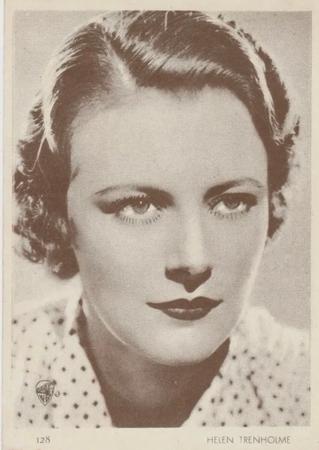 1930-39 Aguila Chocolate Movie Star Premiums #128 Helen Trenholme Front