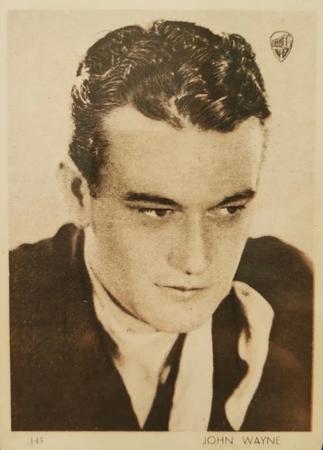 1930-39 Aguila Chocolate Movie Star Premiums #145 John Wayne Front