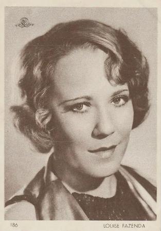 1930-39 Aguila Chocolate Movie Star Premiums #186 Louise Fazenda Front