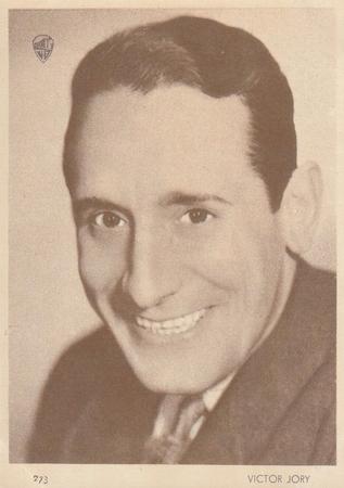1930-39 Aguila Chocolate Movie Star Premiums #273 Victor Jory Front