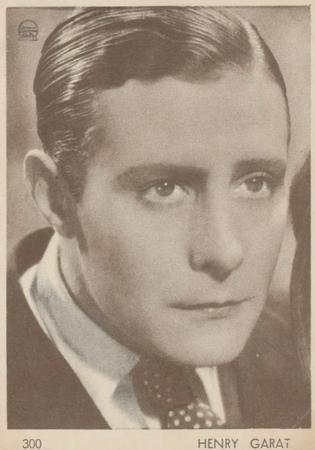 1930-39 Aguila Chocolate Movie Star Premiums #300 Henri Garat Front