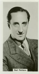 1939 R.J. Lea Famous Film Stars #7 Basil Rathbone Front