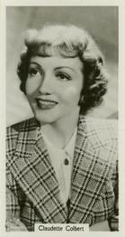 1939 R.J. Lea Famous Film Stars #26 Claudette Colbert Front