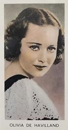 1939 Abdulla & Co. Screen Stars #4 Olivia De Havilland Front