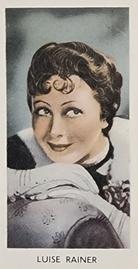 1939 Abdulla & Co. Screen Stars #11 Luise Rainer Front