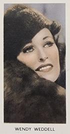 1939 Abdulla & Co. Screen Stars #23 Wendy Weddell Front