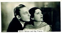 1937 John Sinclair Film Stars #71 Warren William / Kay Francis Front