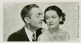 1937 John Sinclair Film Stars #74 William Powell / Rosalind Russell Front