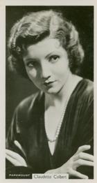 1937 John Sinclair Film Stars #6 Claudette Colbert Front