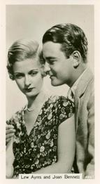 1937 John Sinclair Film Stars #33 Lew Ayres / Joan Bennett Front