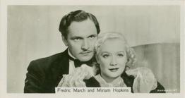 1937 John Sinclair Film Stars #41 Fredric March / Miriam Hopkins Front