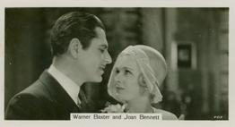 1937 John Sinclair Film Stars #51 Warner Baxter / Joan Bennett Front