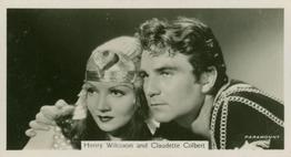 1937 John Sinclair Film Stars #52 Henry Wilcoxon / Claudette Colbert Front