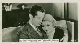 1937 John Sinclair Film Stars #53 Robert Montgomery / Constance Bennett Front