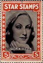 1934 Girls' Mirror Star Stamps #NNO Tala Birell Front