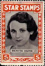 1934 Girls' Mirror Star Stamps #NNO Benita Hume Front