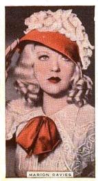 1935 Godfrey Phillips Stage and Cinema Beauties #42 Marion Davies Front