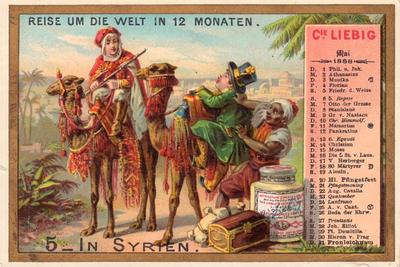 1888 Liebig Kalender II Reise um die Welt in 12 Monaten (Journey Round the World) (German Text) (F211, S210) #5 Syria Front