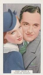 1938 Summit Screen Lovers #27 Mary Brian / Charles Rogers Front