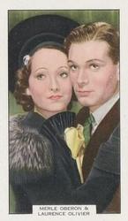 1938 Summit Screen Lovers #46 Merle Oberon / Laurence Olivier Front